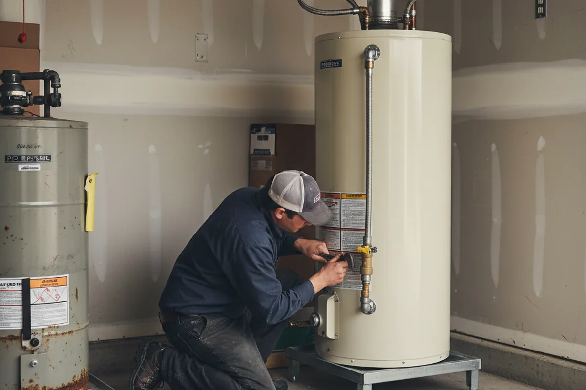 Water heater and shutoff valve replacement in Glendale
